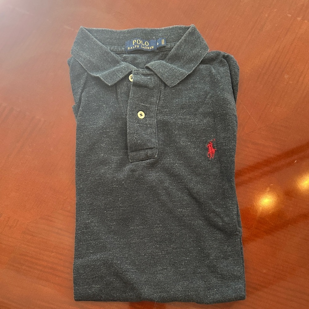 Ralph Lauren navy Polo with Red Logo